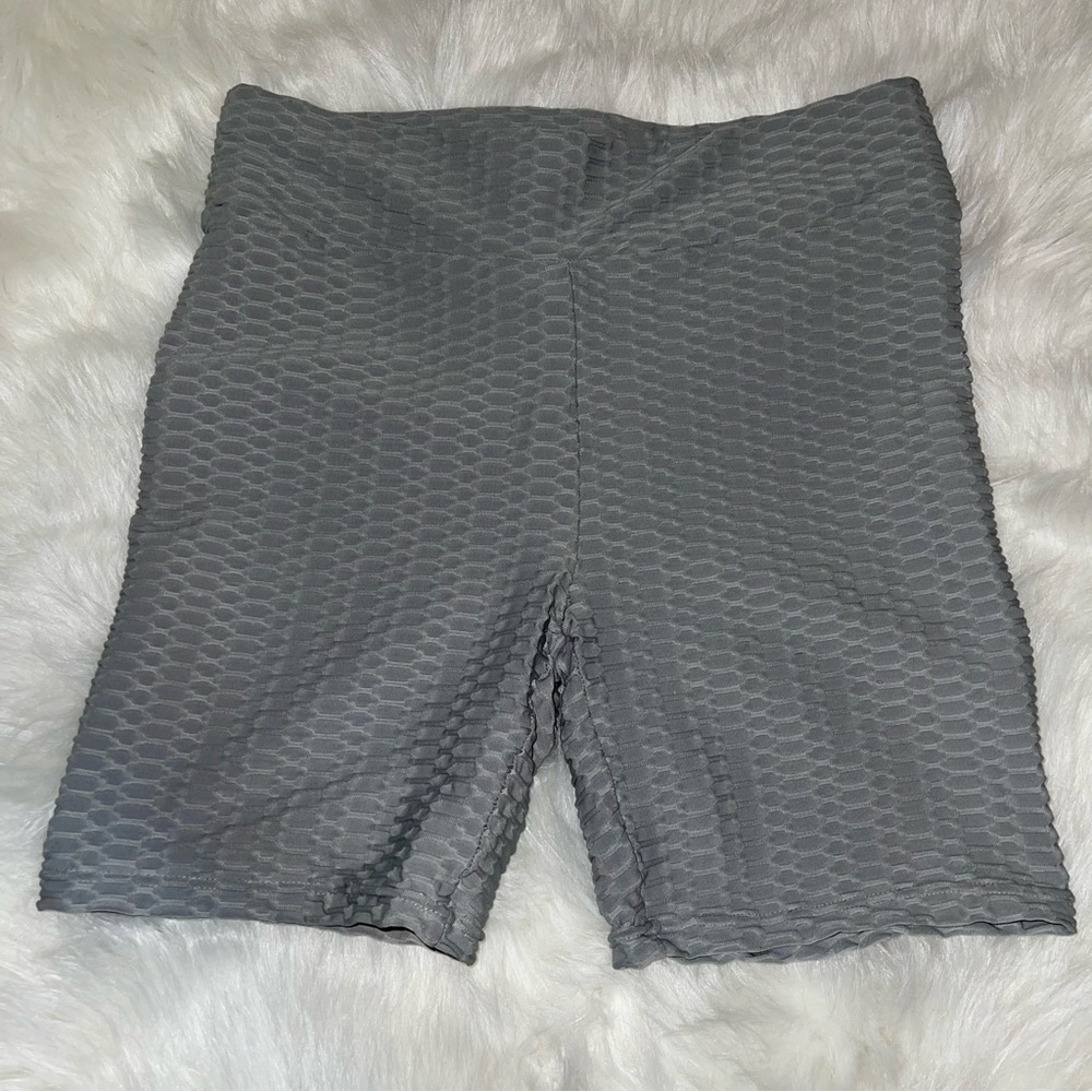 Scrunched Biker Shorts Gray XL